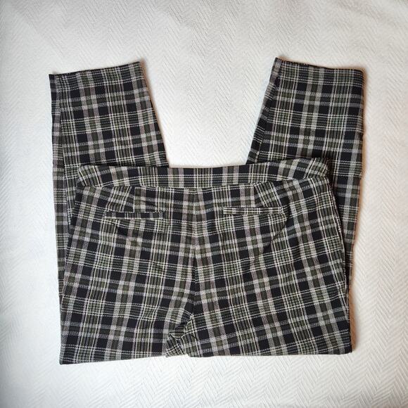 Soho Pull-On Plaid Stretch Pants Size XL - Picture 2 of 9